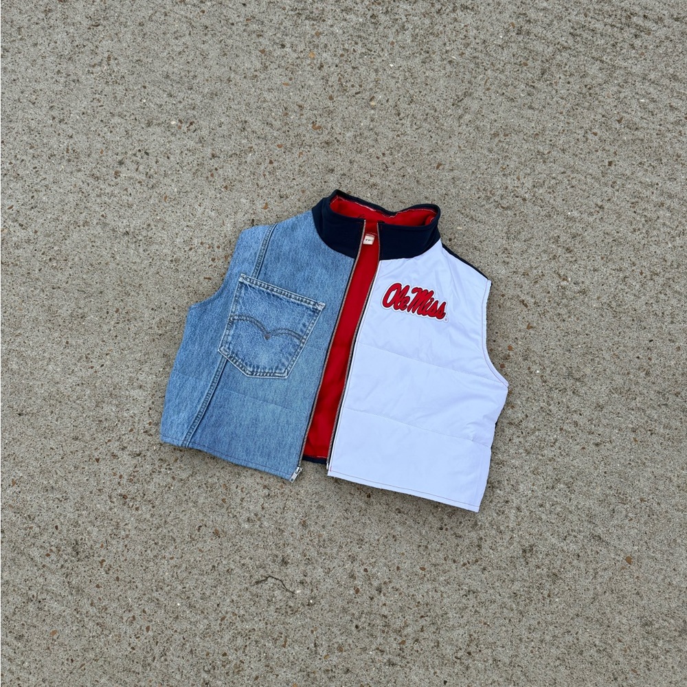 Rework Ole Miss Puffer Vest